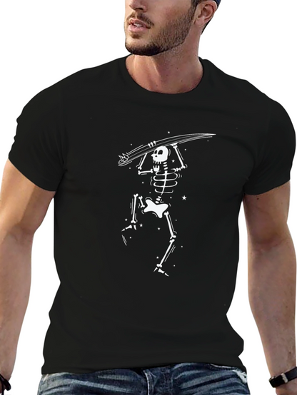Skeleton Surfer Graphic T-Shirt