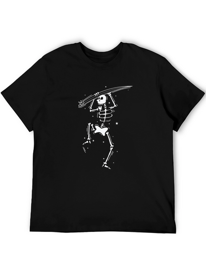 Skeleton Surfer Graphic T-Shirt