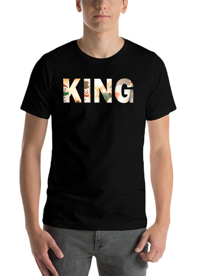 King Christmas Snowman Graphic T-Shirt