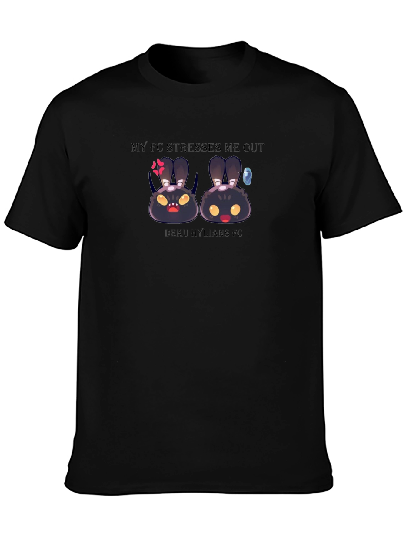 My FC Stresses Me Out Black Tee