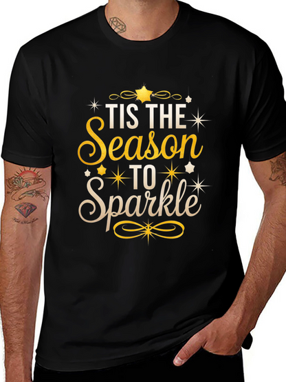 Festive Tis the Season to Sparkle Graphic Tee