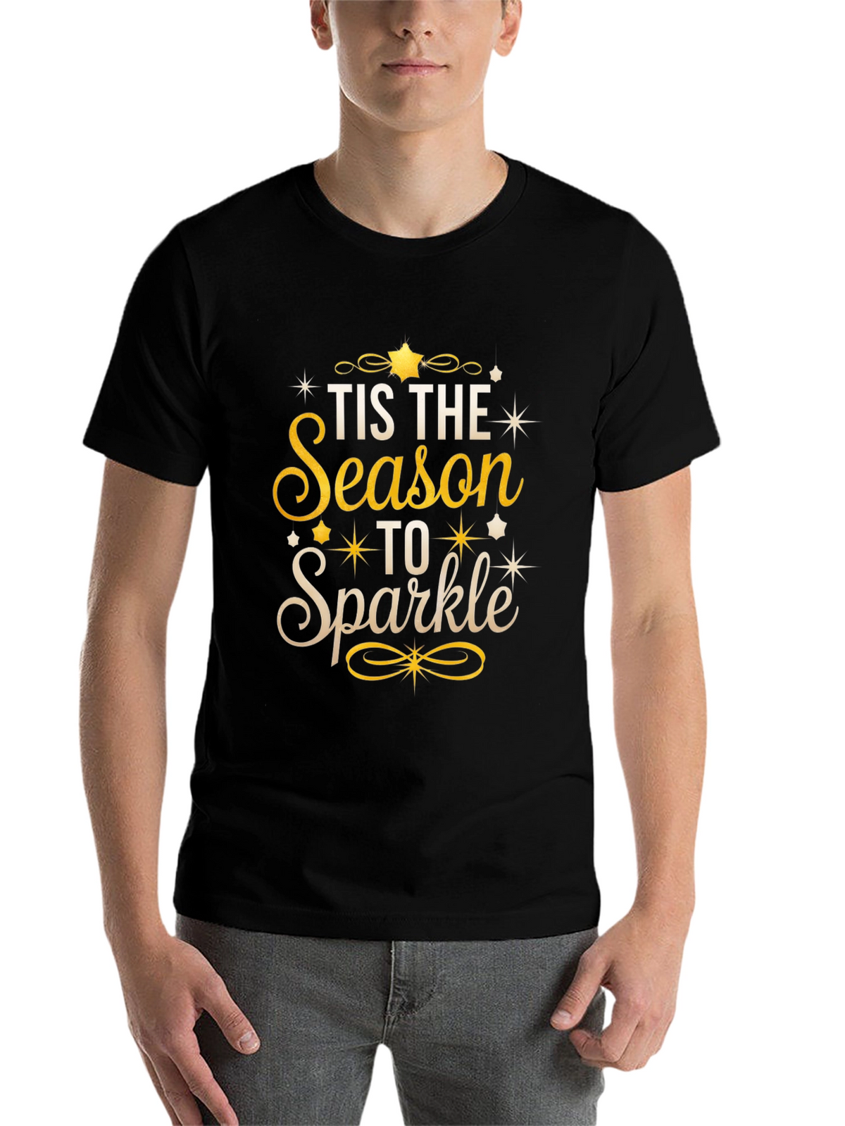 Festive Tis the Season to Sparkle Graphic Tee