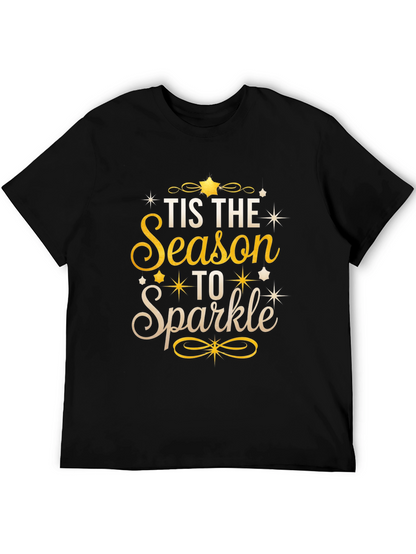 Festive Tis the Season to Sparkle Graphic Tee