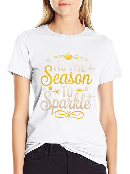 Festive Tis the Season to Sparkle Graphic Tee
