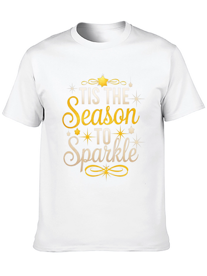 Festive Tis the Season to Sparkle Graphic Tee