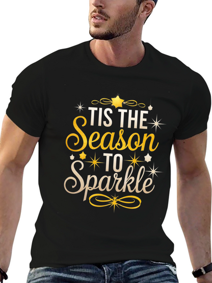 Festive Tis the Season to Sparkle Graphic Tee