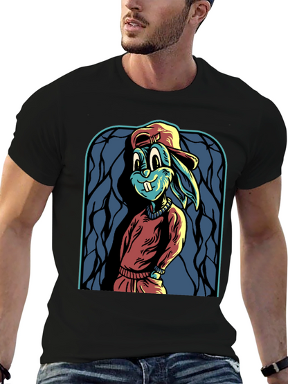 Cartoon Rabbit Graphic Tee