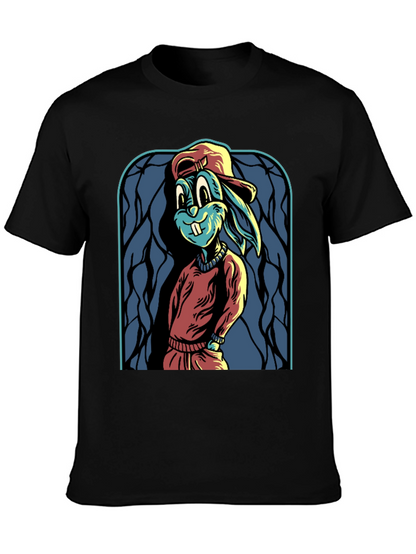 Cartoon Rabbit Graphic Tee