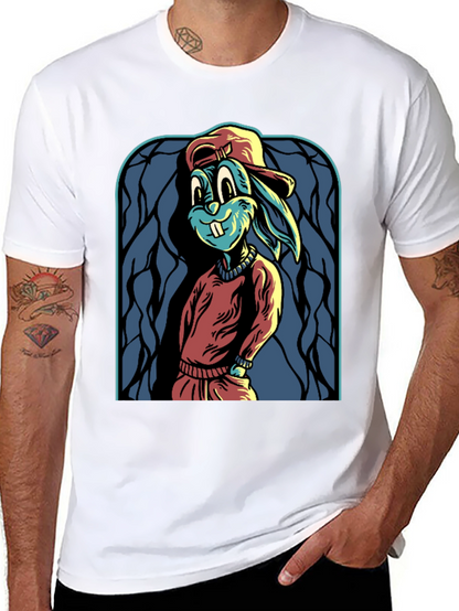 Cartoon Rabbit Graphic Tee