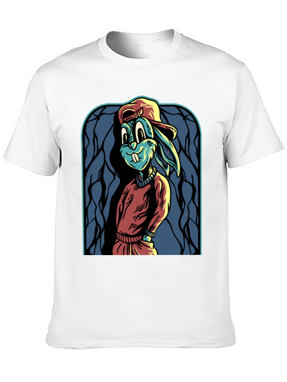 Cartoon Rabbit Graphic Tee