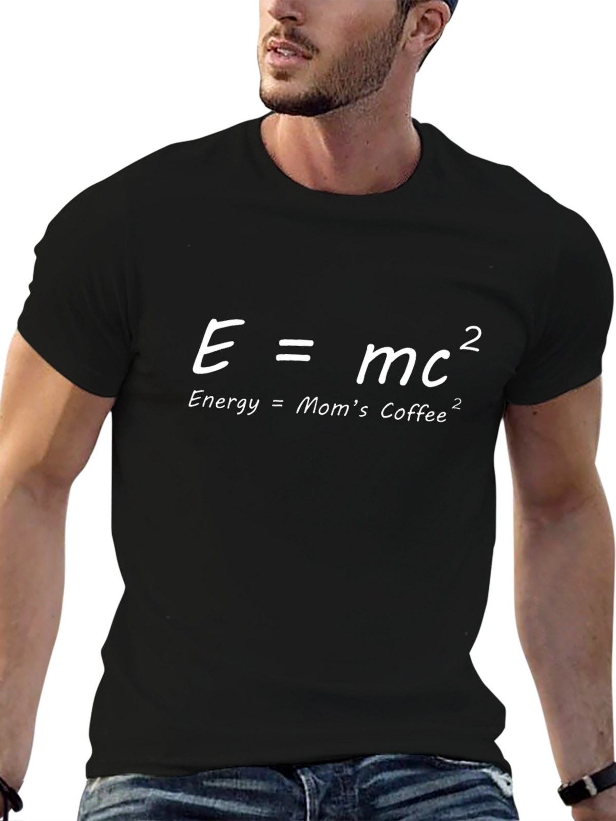 E=MC2 Moms Coffee Tee - Funny Science T-Shirt