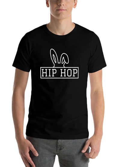 Hip Hop Bunny Tee - Black T-Shirt