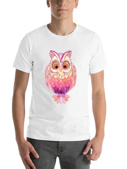 Owl Graphic T-Shirt - Mens Black Tee