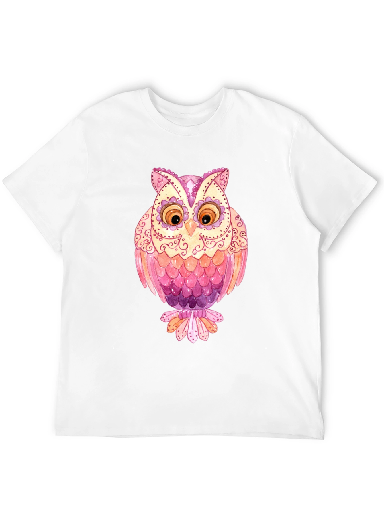 Owl Graphic T-Shirt - Mens Black Tee