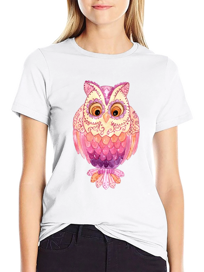 Owl Graphic T-Shirt - Mens Black Tee