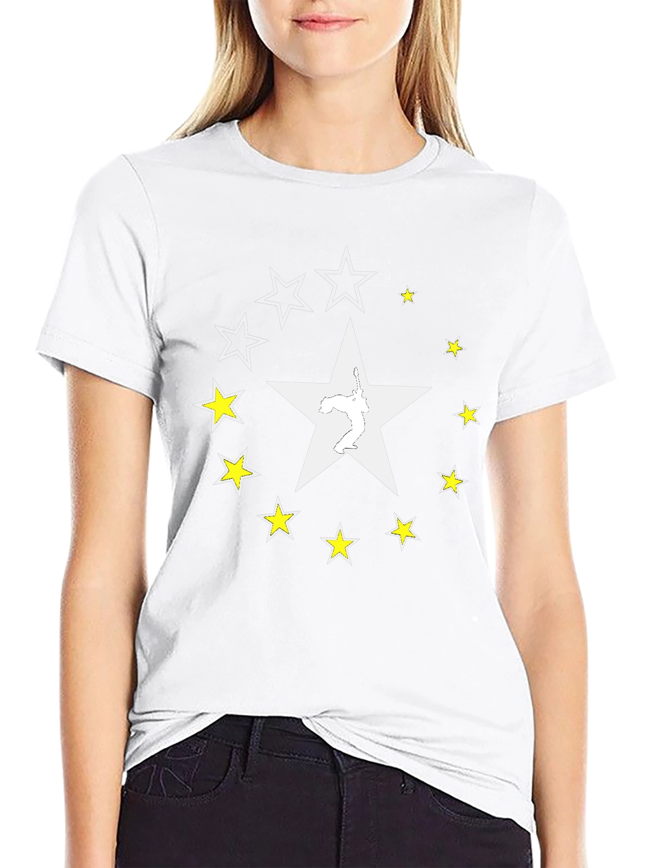 Star Circle Black T-Shirt