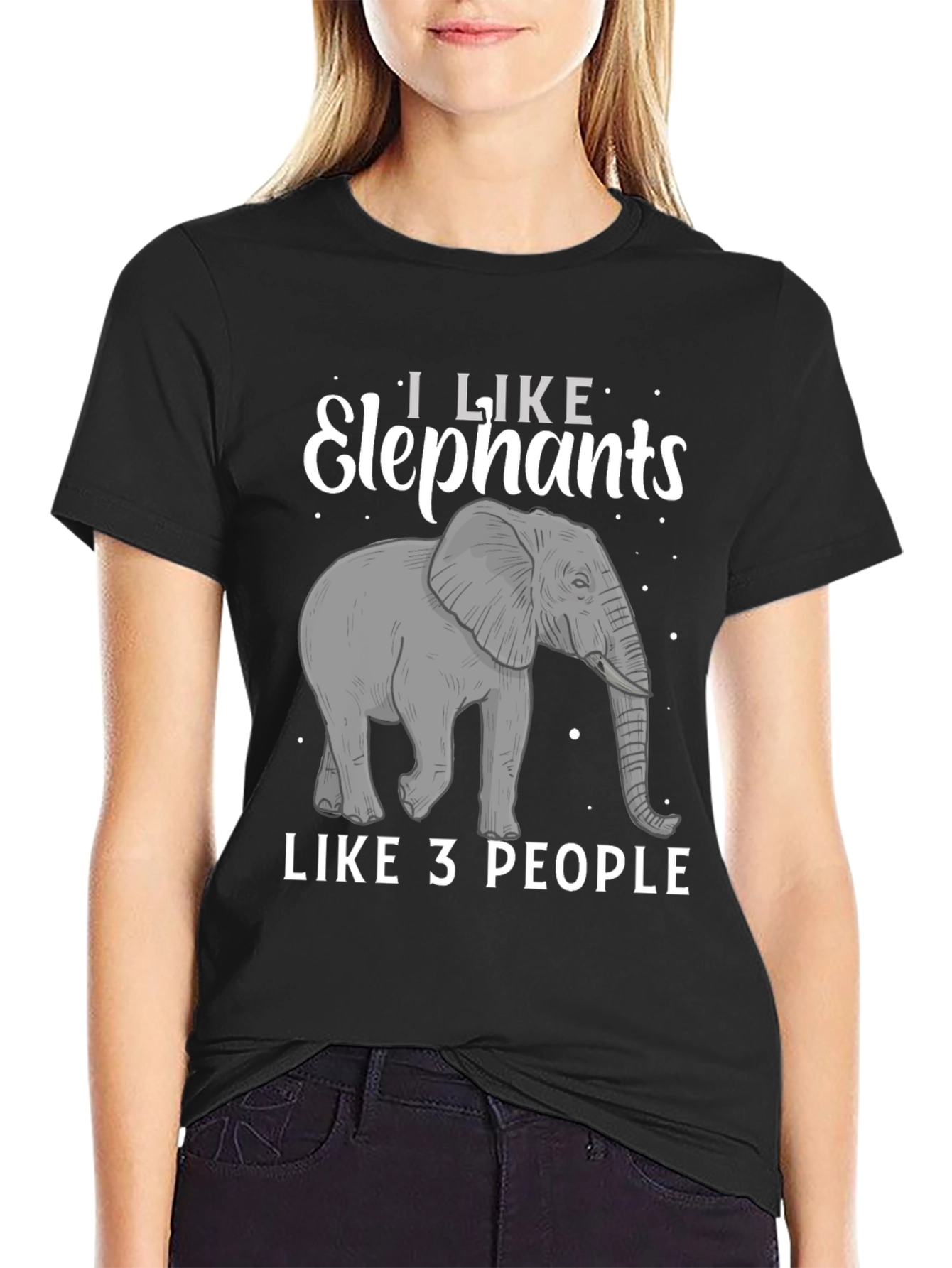 Elephant Lover T-Shirt: I Like Elephants Like 3 People