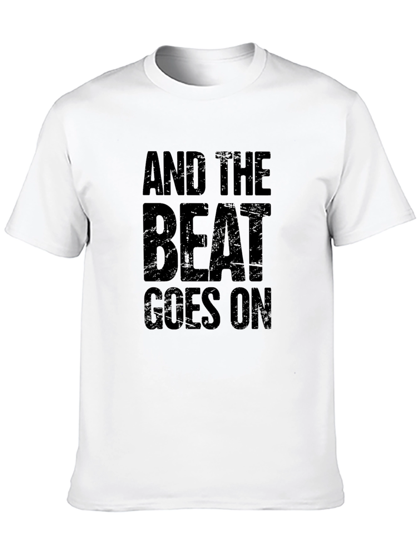 And The Beat Goes On Graphic Tee - Black
