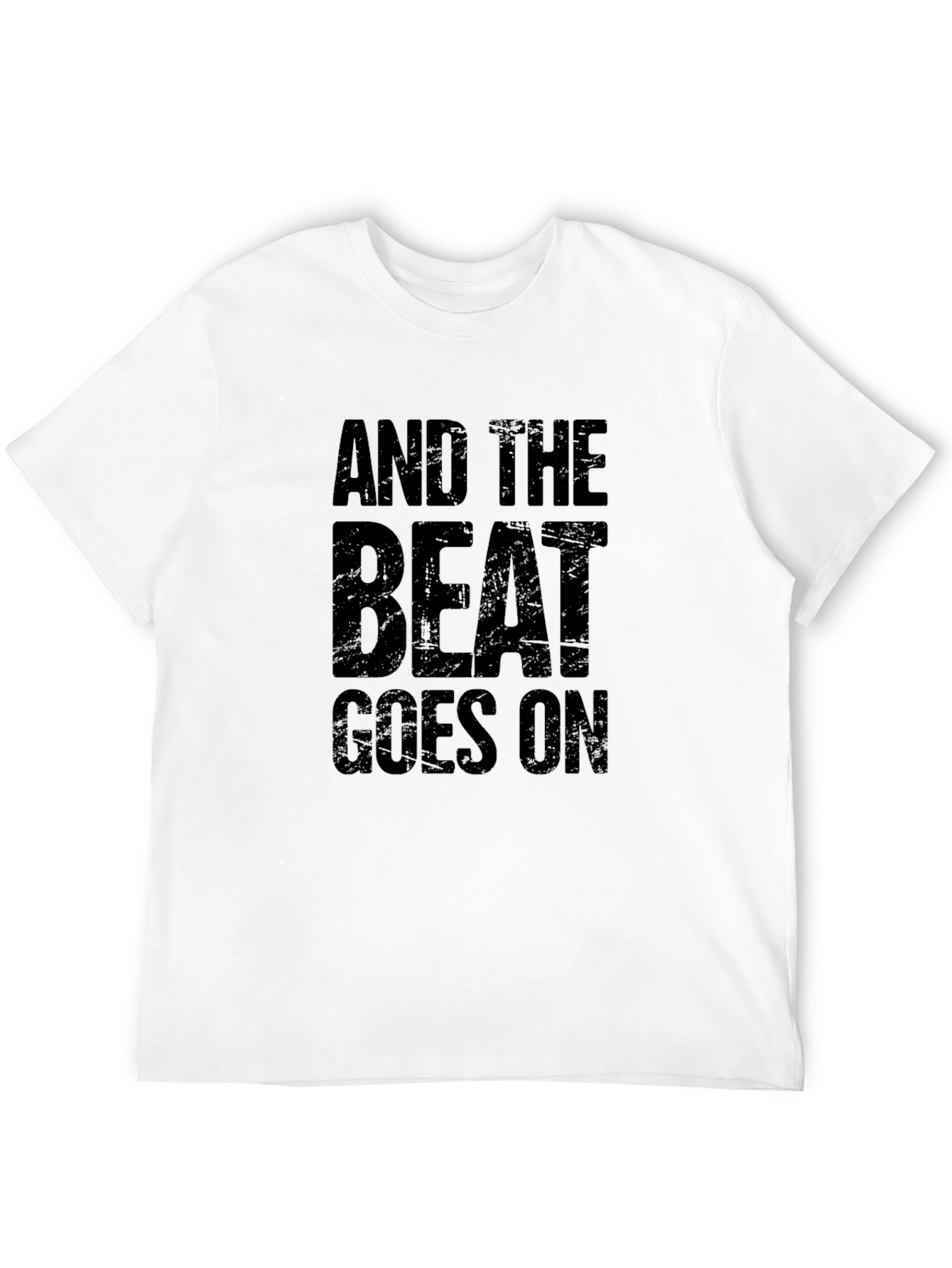 And The Beat Goes On Graphic Tee - Black
