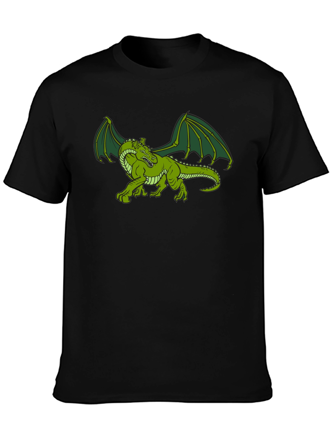 Green Dragon Graphic Tee - Fantasy T-Shirt