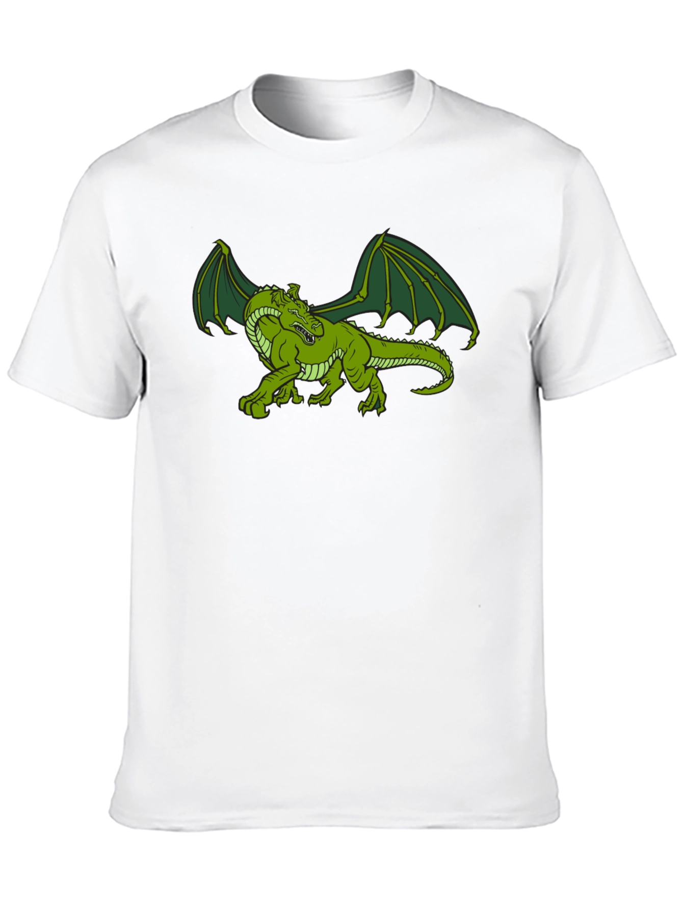 Green Dragon Graphic Tee - Fantasy T-Shirt