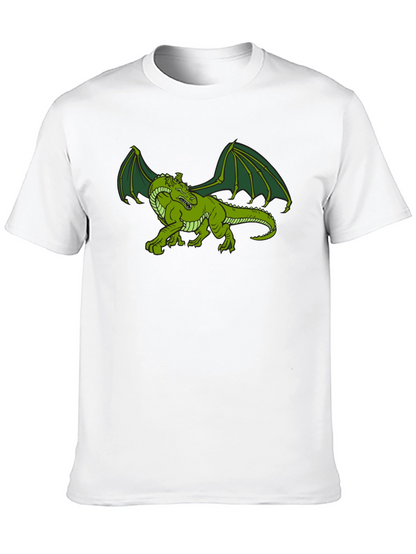 Green Dragon Graphic Tee - Fantasy T-Shirt