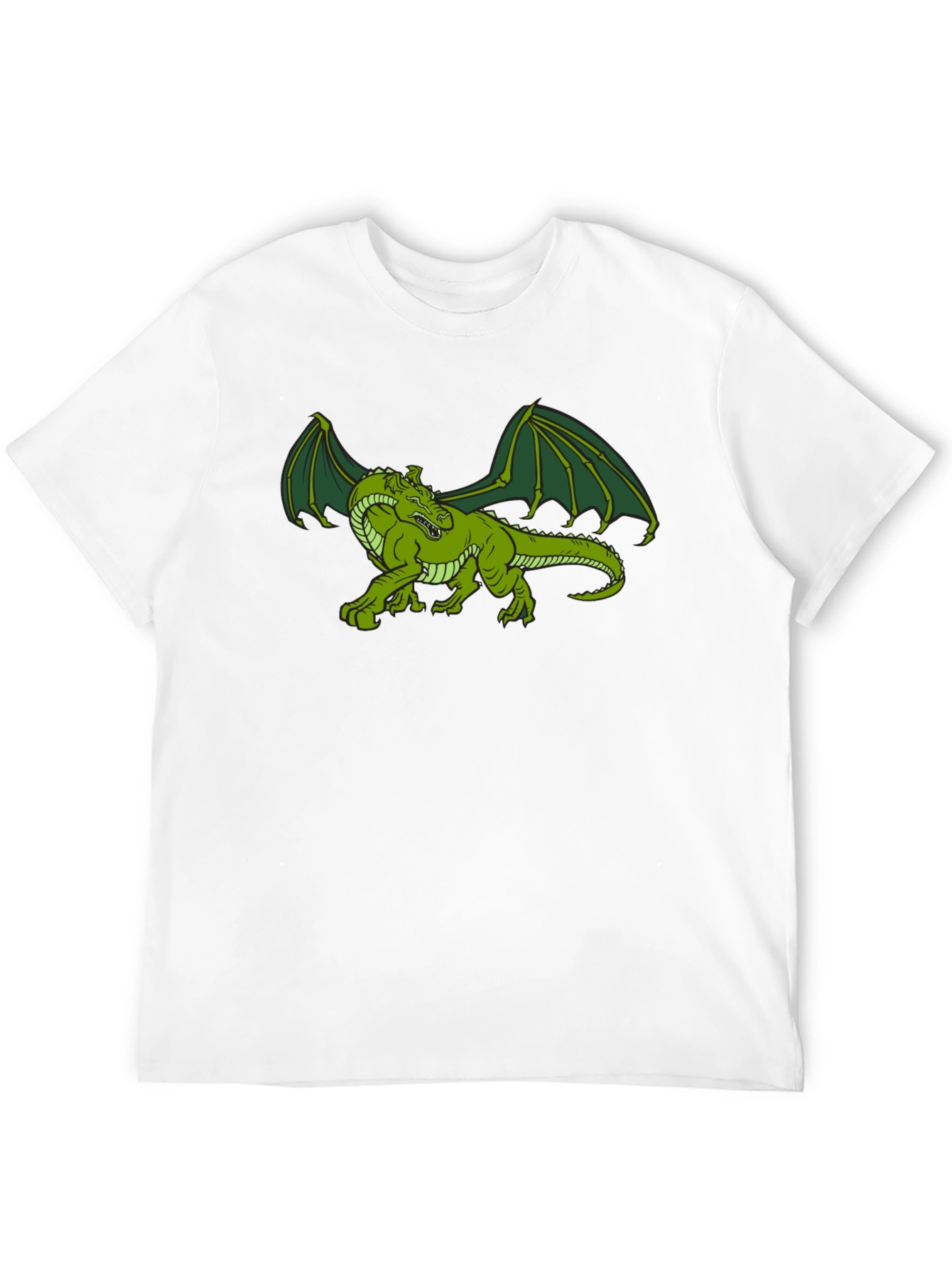 Green Dragon Graphic Tee - Fantasy T-Shirt