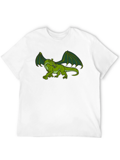 Green Dragon Graphic Tee - Fantasy T-Shirt