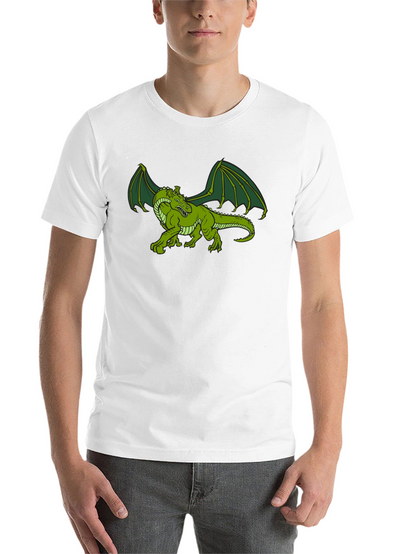 Green Dragon Graphic Tee - Fantasy T-Shirt