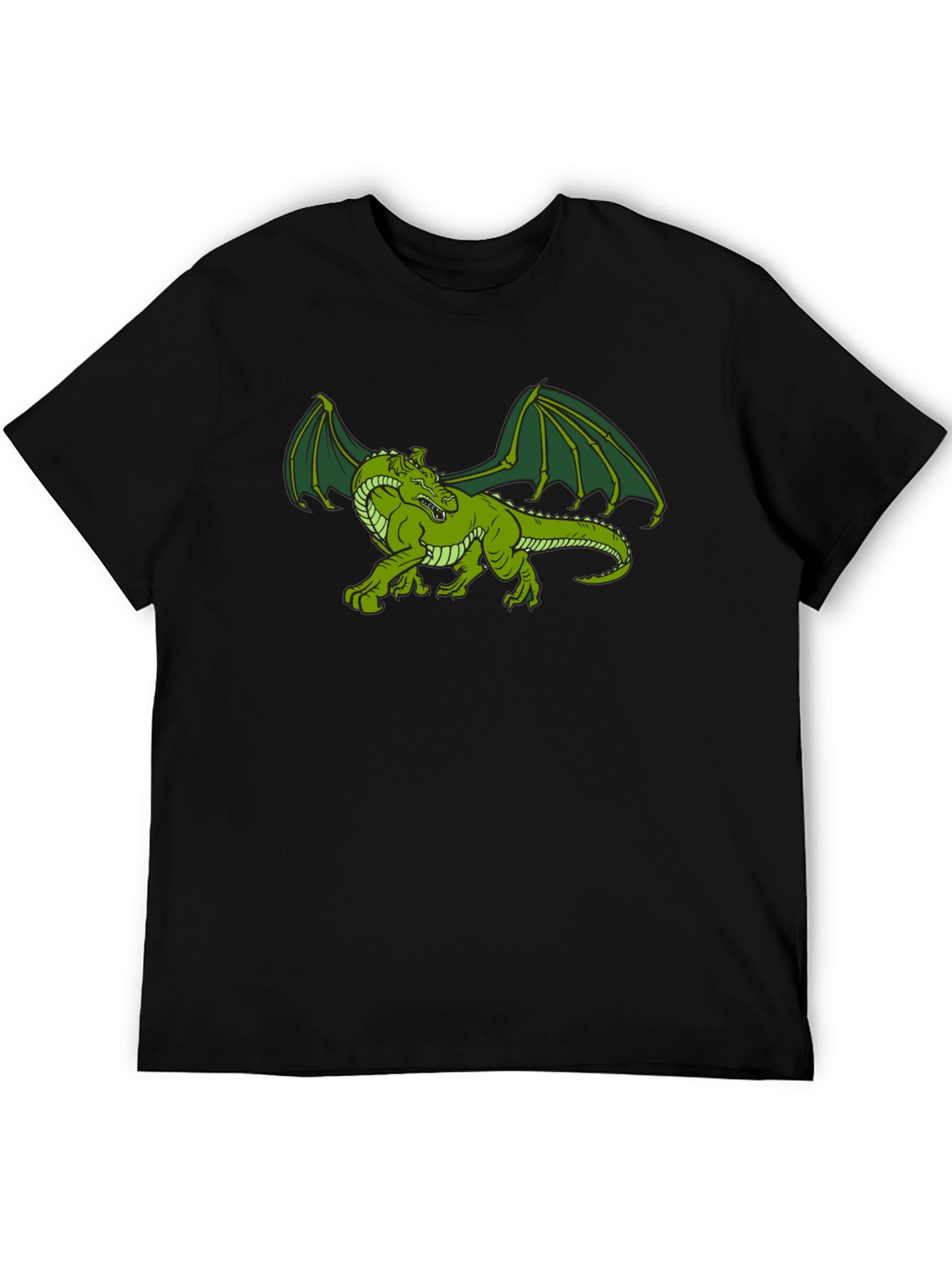 Green Dragon Graphic Tee - Fantasy T-Shirt