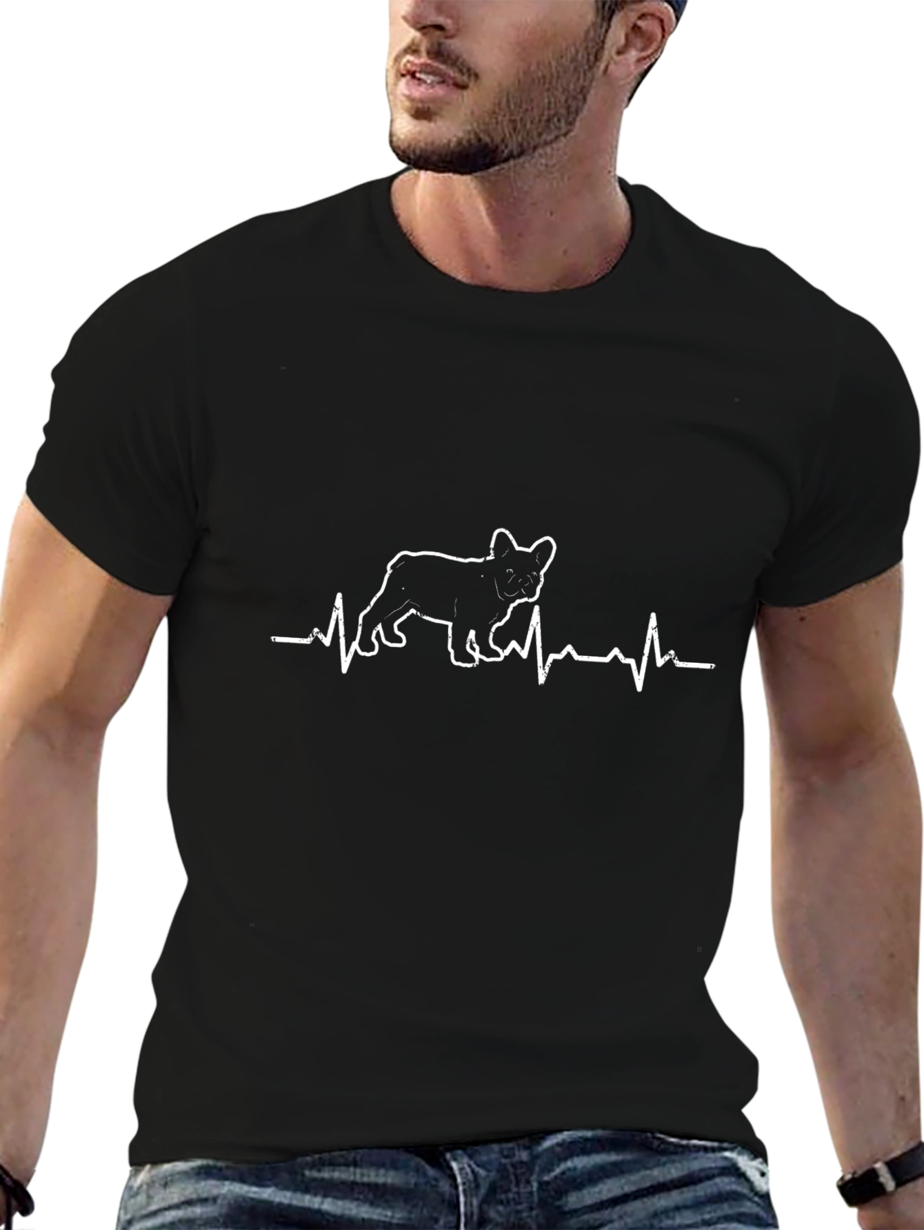 French Bulldog Heartbeat T-Shirt