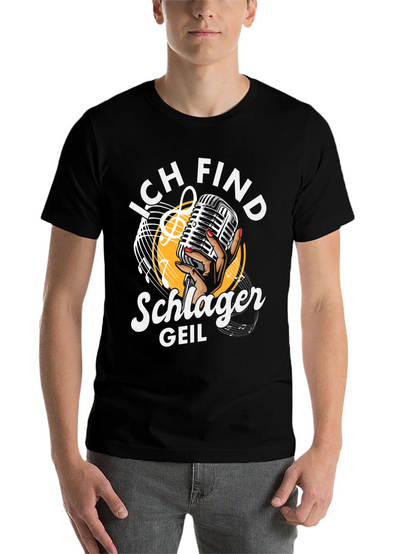 Ich Find Schlager Geil T-Shirt - Music Lover Tee