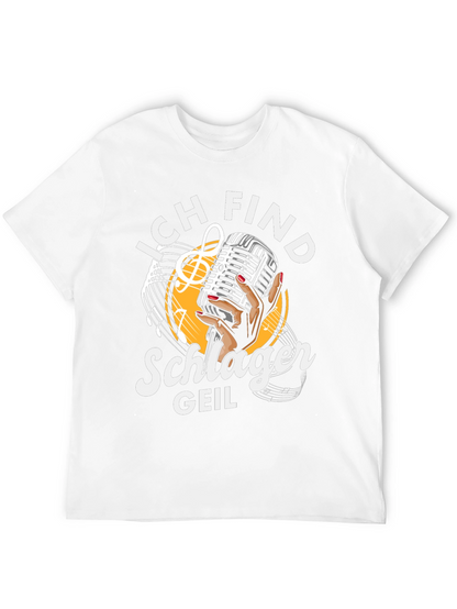 Ich Find Schlager Geil T-Shirt - Music Lover Tee
