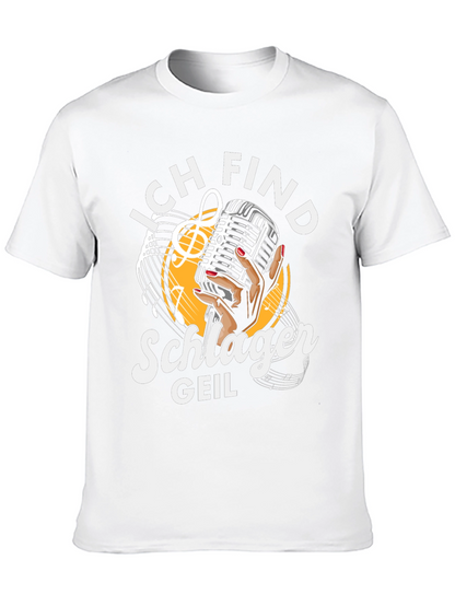Ich Find Schlager Geil T-Shirt - Music Lover Tee