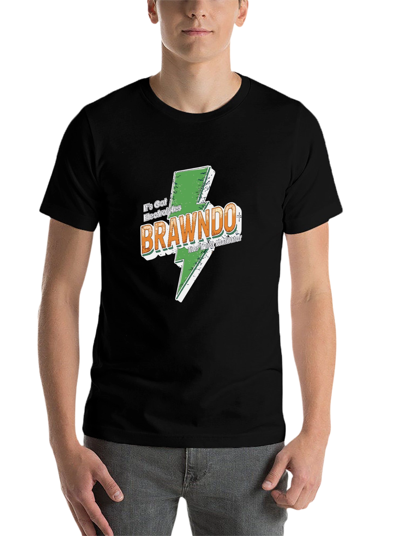 Brawndo The Thirst Mutilator Black T-Shirt