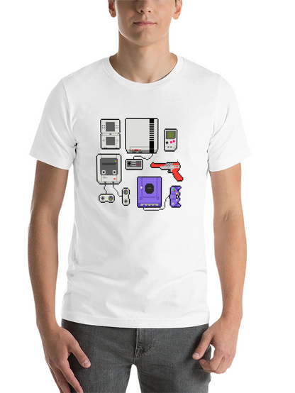 Retro Gamer T-Shirt - Pixel Console Design