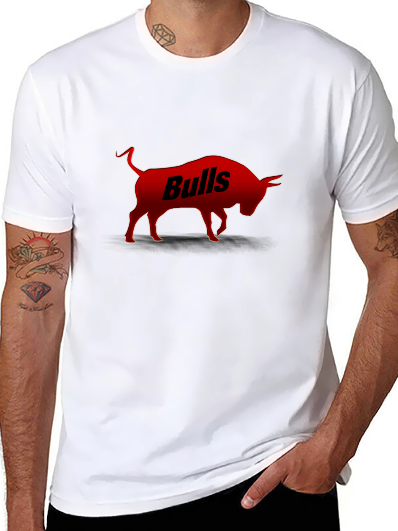 Bulls Graphic Tee - Stylish Cotton Shirt