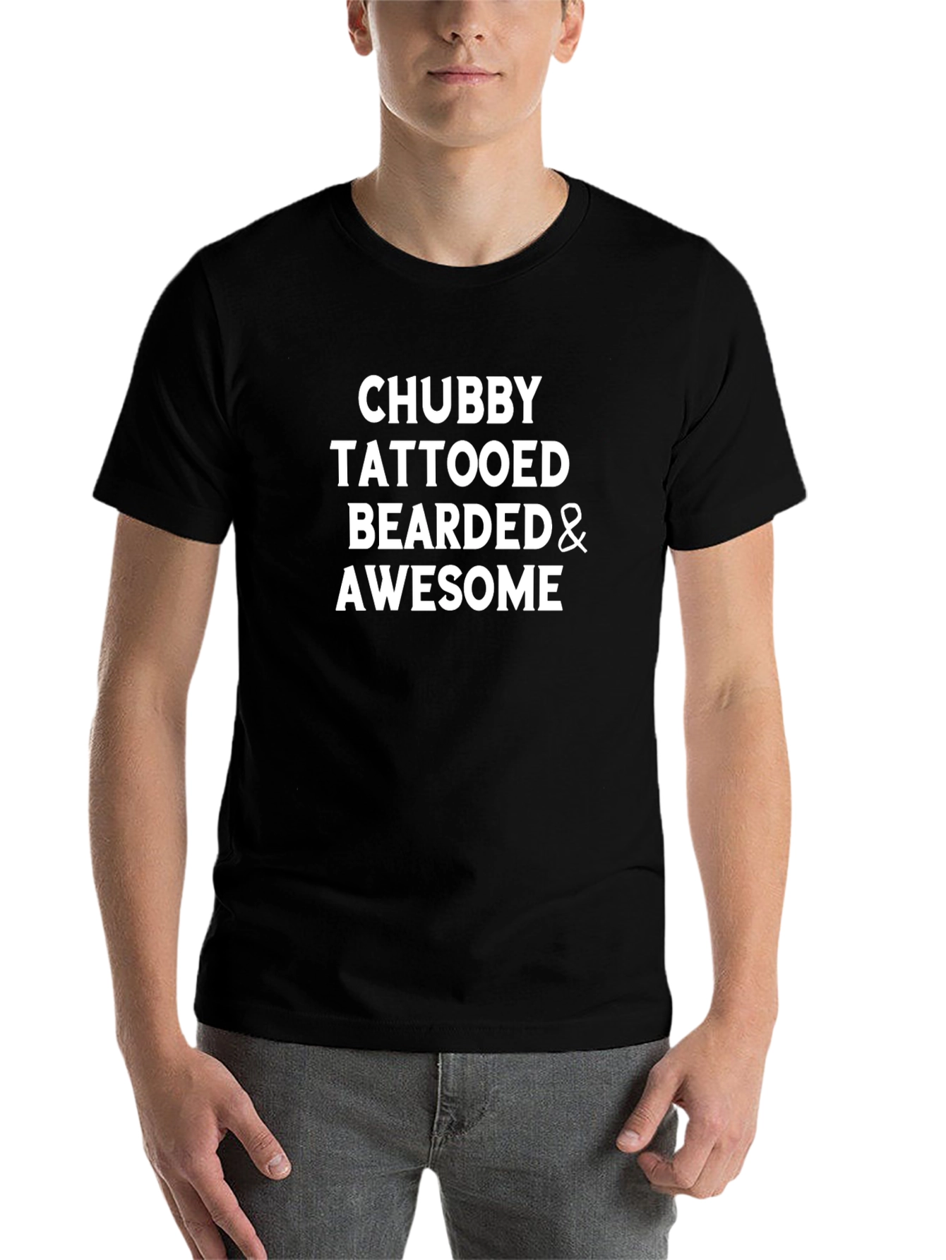 Chubby Tattooed Bearded & Awesome T-Shirt