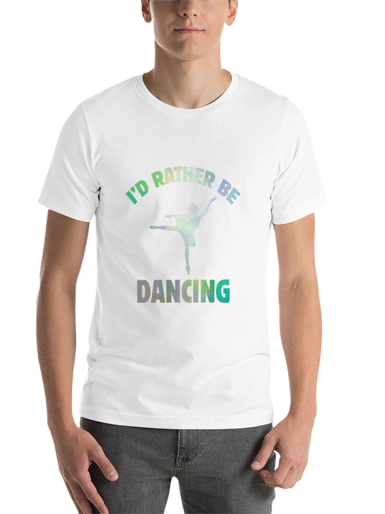 Id Rather Be Dancing Graphic Tee - Black