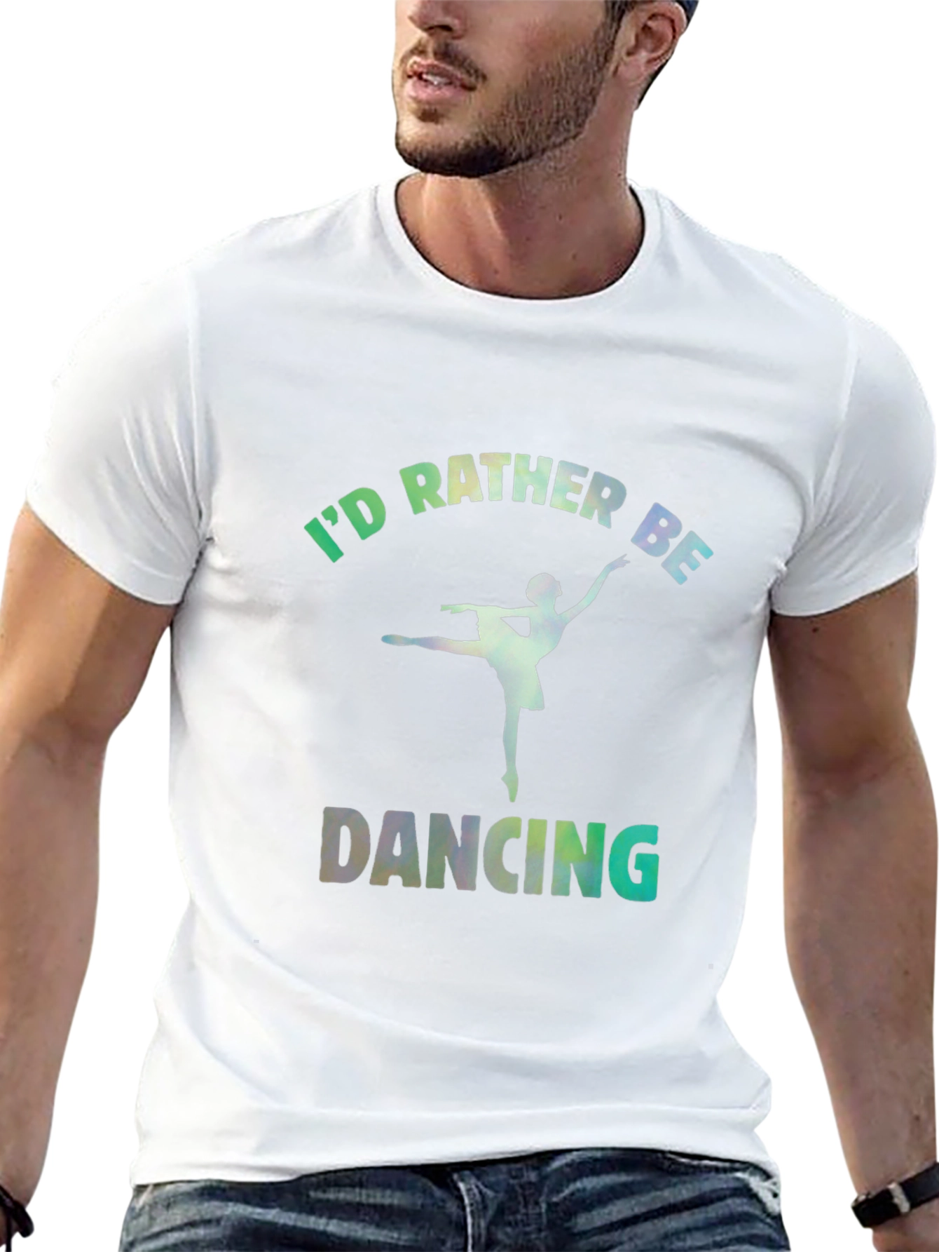 Id Rather Be Dancing Graphic Tee - Black