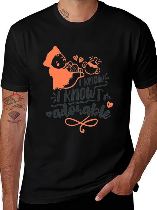 Adorable Baby Graphic Tee - Unisex Black T-Shirt