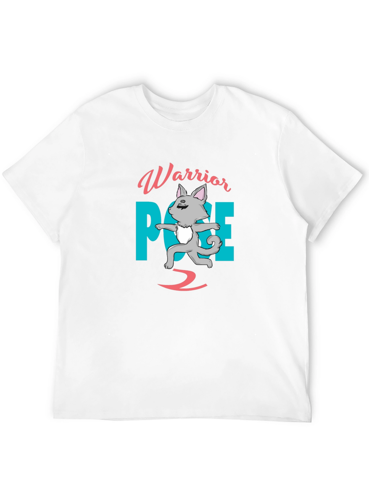 Warrior Pose 2 T-Shirt Yoga Cat Shirt