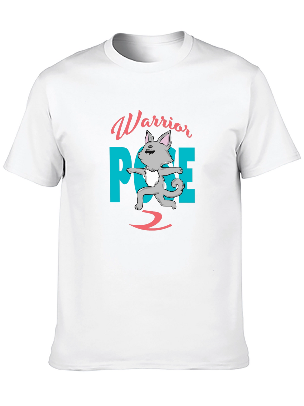 Warrior Pose 2 T-Shirt Yoga Cat Shirt