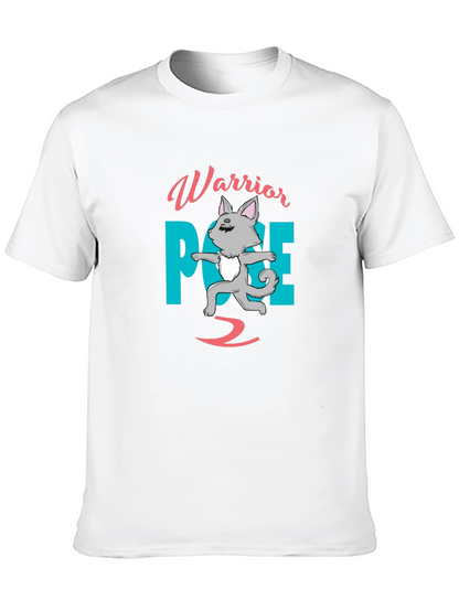 Warrior Pose 2 T-Shirt Yoga Cat Shirt