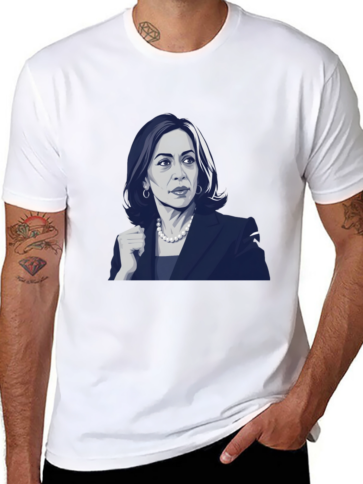 Kamala Harris Portrait Tee - Political Statement Shirt