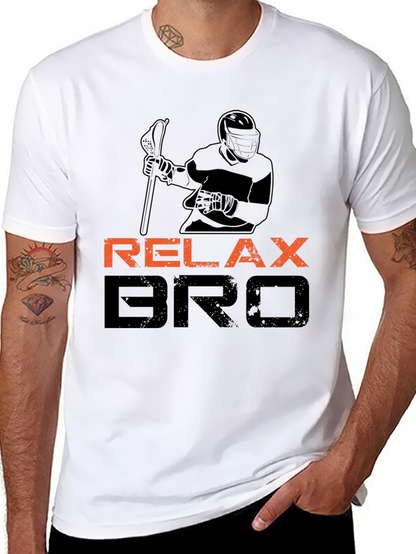 Relax Bro Lacrosse T-Shirt - Black