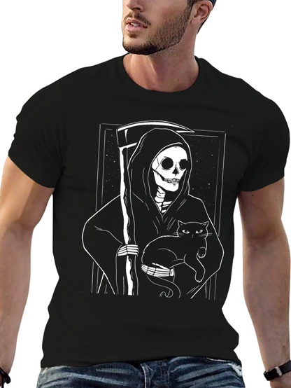 Grim Reaper Cat T-Shirt