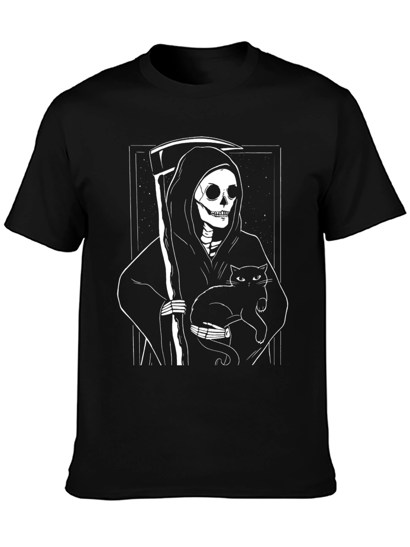 Grim Reaper Cat T-Shirt