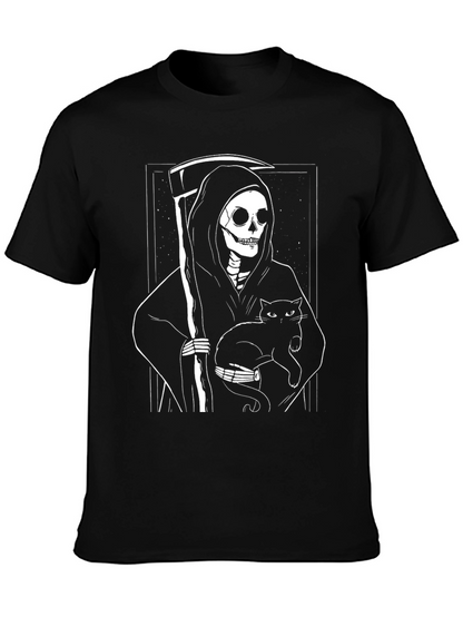Grim Reaper Cat T-Shirt