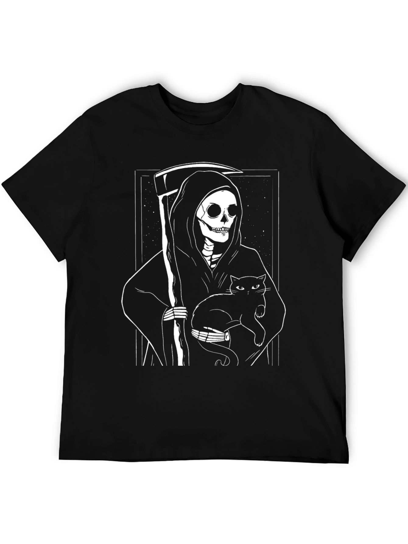 Grim Reaper Cat T-Shirt